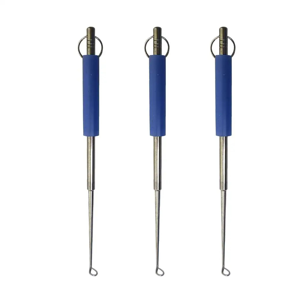 3-Pack Stainless Steel Fish Hook Remover Fishing Hook Disgorger Safe Hook Tool for Small fishhook Oasis Select Blue Pcs3