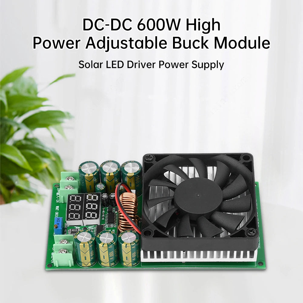 600W 30A DC-DC Step Down Module CV CC Adjustable Buck Converter 120V 100V 96V 84V Display Solar LED Driver Power Supply Oasis Select