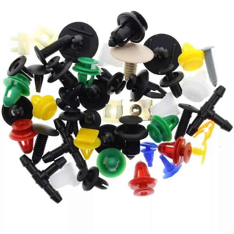 50-500pcs Universal Mixed Auto Fastener Car Bumper Clips Retainer Car Fastener Rivet Door Panel Liner for All Car Oasis Select