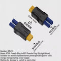 XT60 Male Female to EC5 Female Plug DC power Adapte Type-c DC Male Female charger converter No Wire Connector Plug Adapter Oasis Select XT 12