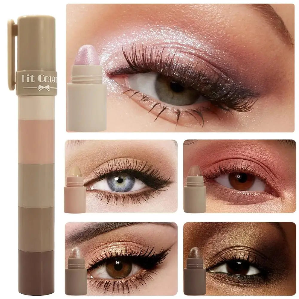 Fit Colors 5-in-1 Waterproof Shimmer Eyeshadow Stick – 5 Shades