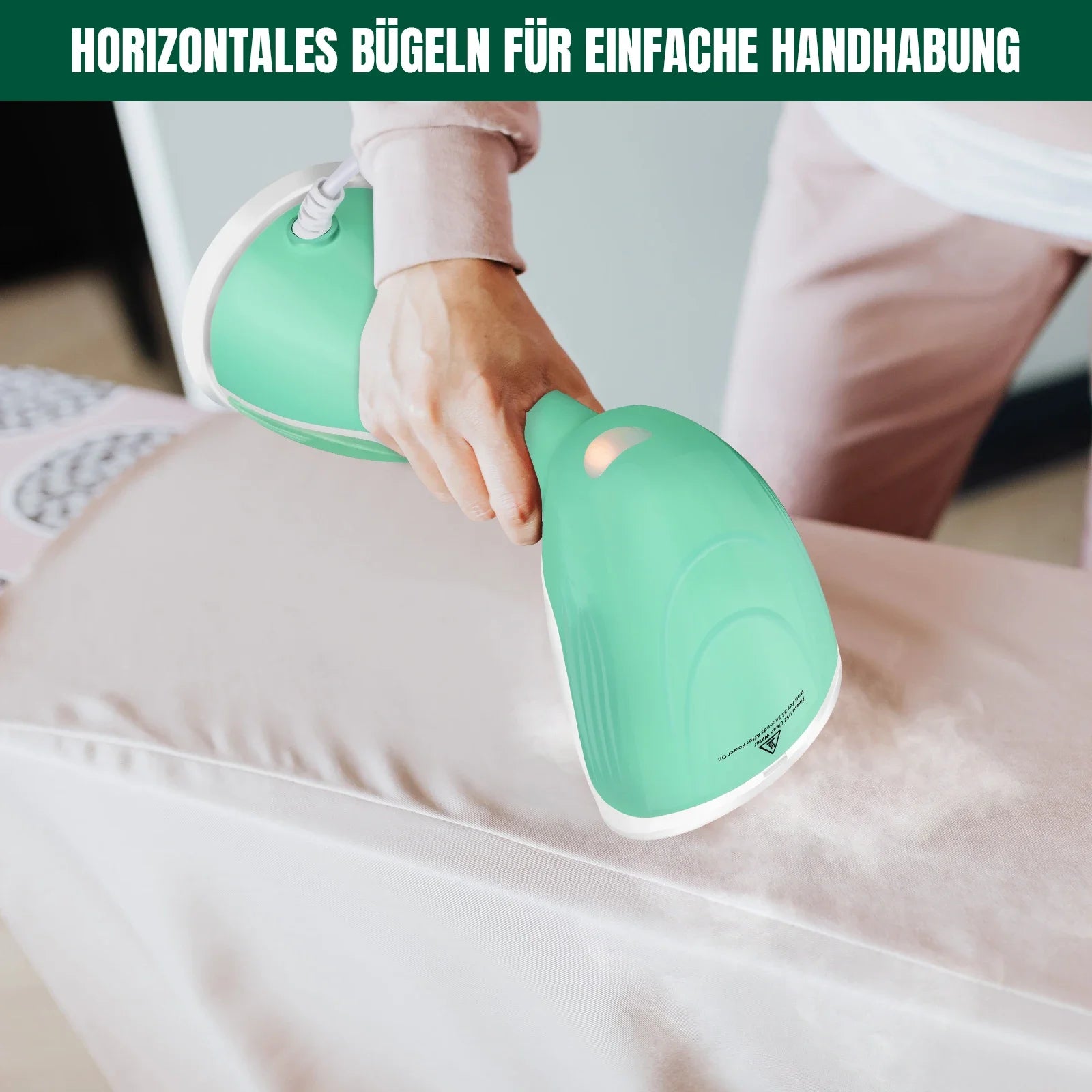 URGGU 1500W Handheld Garment Steamer – 30s Heat-Up Portable