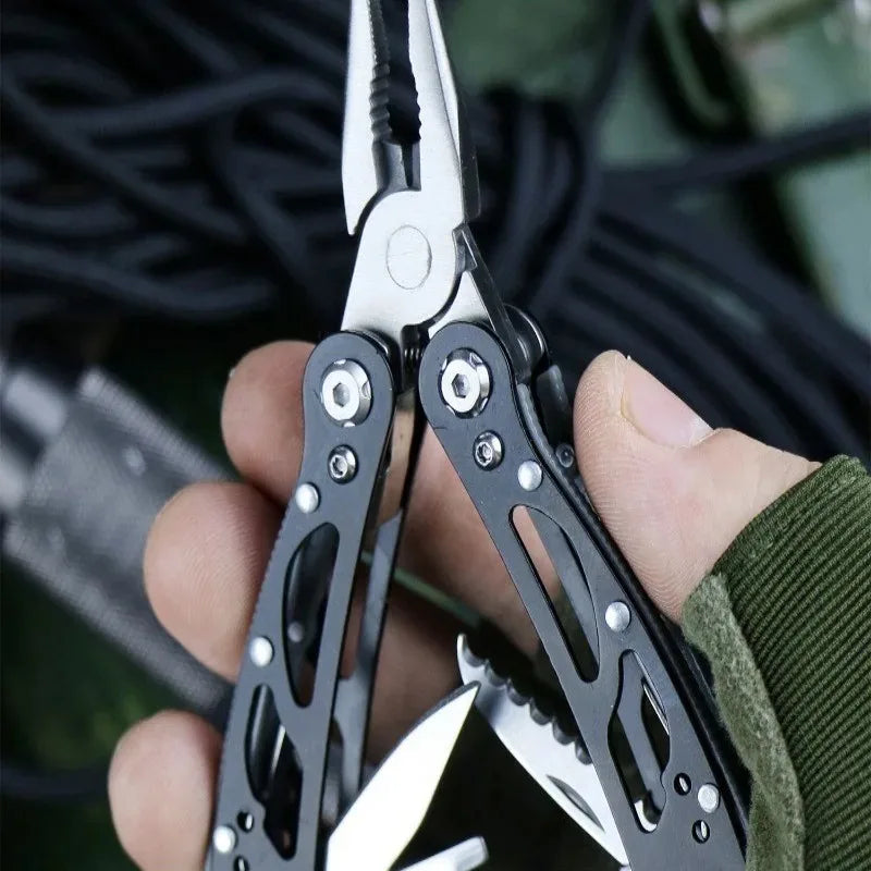 Outdoor All Steel Multifunctional Pliers Mini Function Combination Folding Knife Pliers Home Emergency Tool Oasis Select