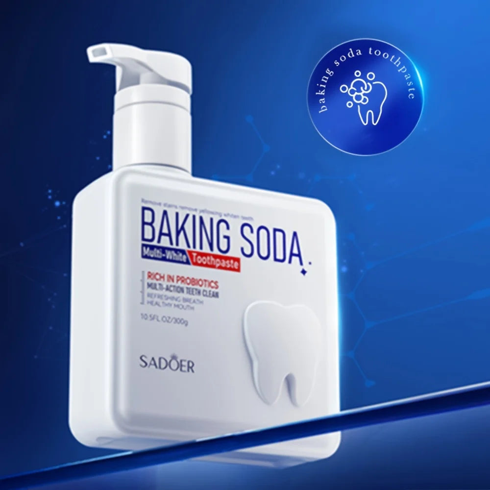 Baking Soda Probiotic Pump Toothpaste – Whitening 300g Whitening Toothpaste Oasis Select
