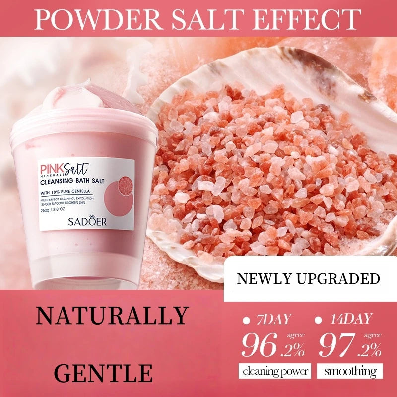 Sadoer Himalayan Bath Salt – Exfoliating Body Scrub & Cleanser Exfoliating Bath Salt Oasis Select 250g