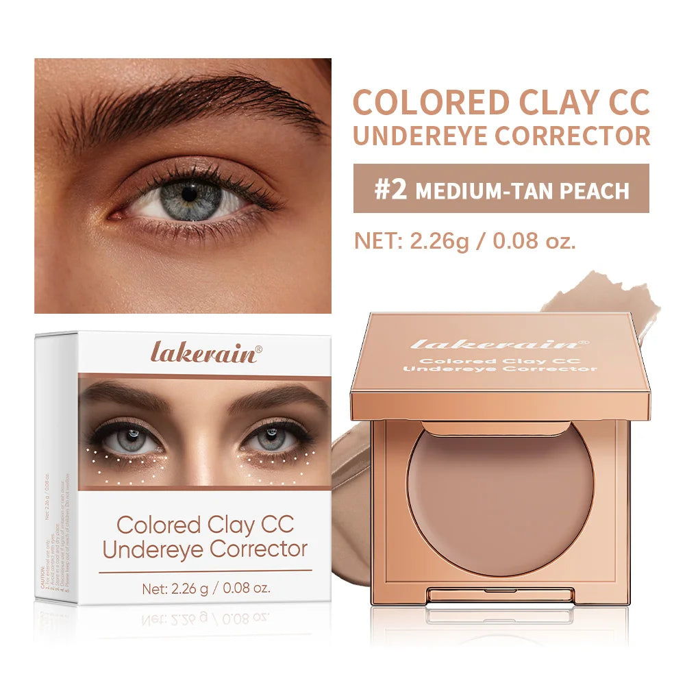 Full Coverage Undereye Color Correction Concealer Matte Waterproof Nourishing Quickly Covers Dark Circles Brighten Skin Tone Oasis Select 2Medium Tan Peach