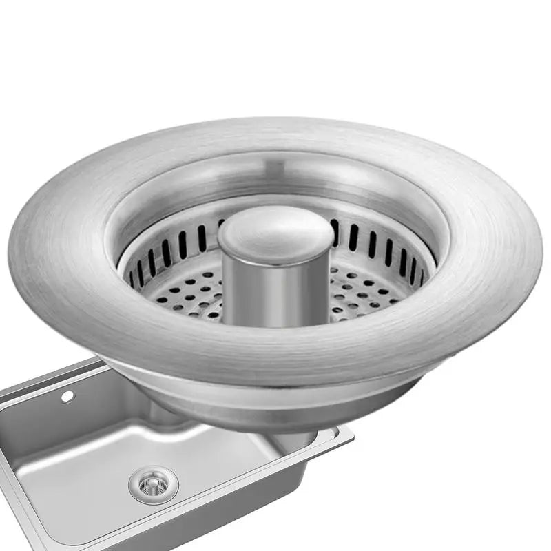 Sink Strainer Stainless Steel Pop Up Kitchen Sink Stopper Fast Drainage Sink Plug Anti-Clogging Sink Food Catcher Basket tool Oasis Select