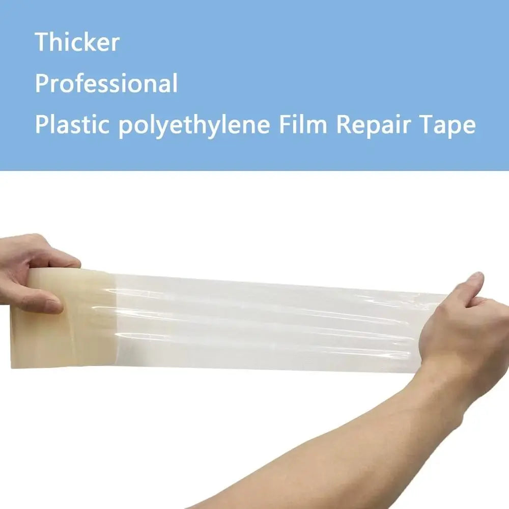 Green House Patch Repair UV Resistant Film Repair Tape Transparent Strong Adhesion Plastic Sheeting Tape Greenhouse Cover Oasis Select