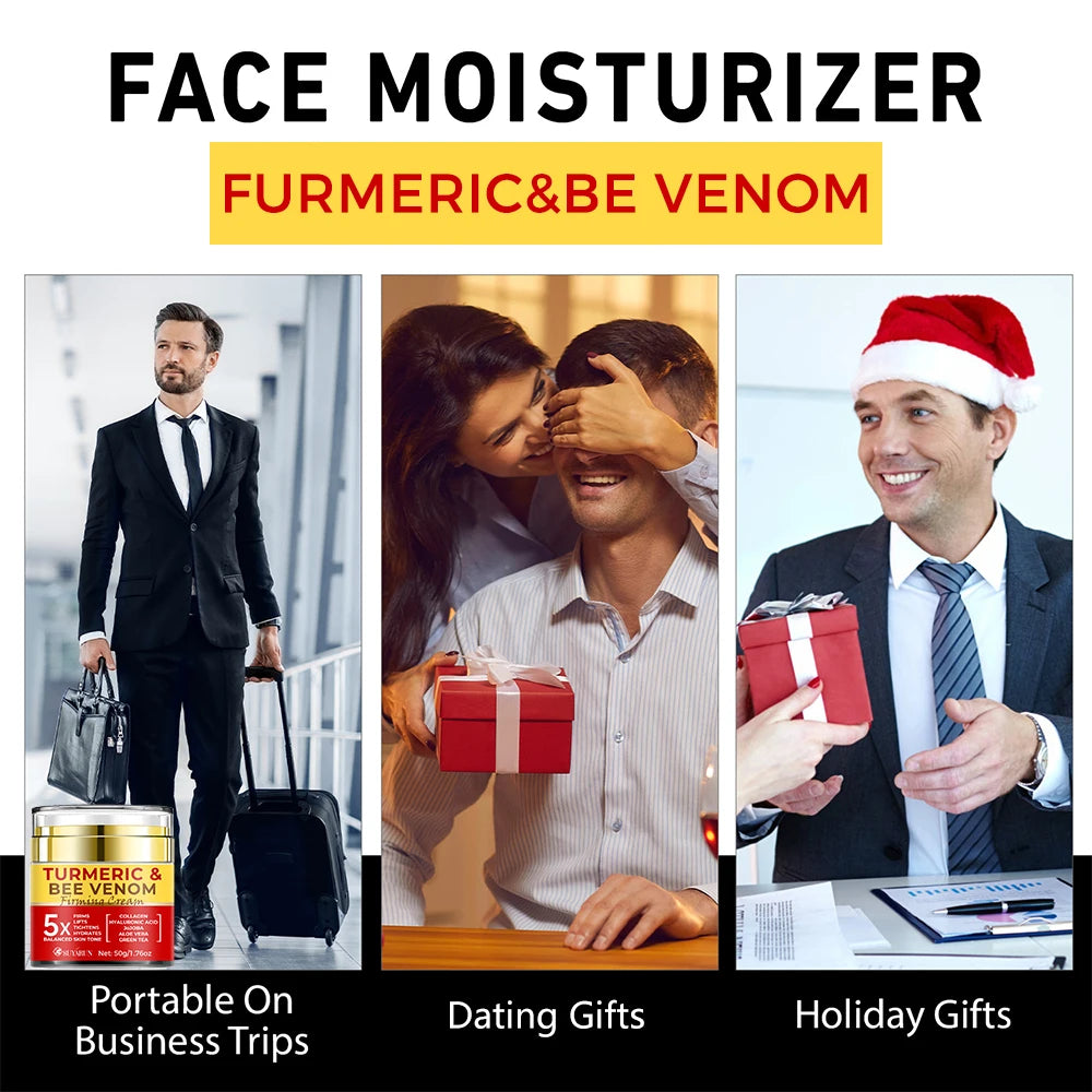 SUYARUN Turmeric & Bee Venom Firming Face Cream | Anti-Aging Firming Face Cream Oasis Select