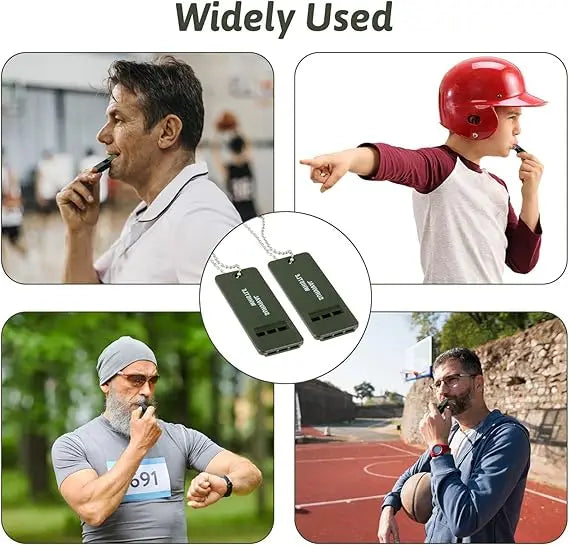 3/6/12 PCS Emergency Whistle – Loud Shrill Survival Whistle for Hiking, Self-Defense & Rescue | Flat Keychain Safety Alert Oasis Select