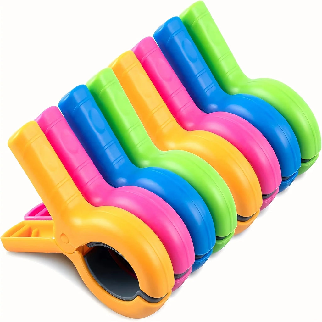 4/8Pcs Beach Towel Clips for Beach Chairs, Towel Holder Clips for Chair Pool on Cruise,Heavy Duty Clothes Pins, Strong Clips Oasis Select