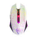 Bluetooth 5.2 Mouse RGB 2.4G Wireless Mouse Dual-Mode Gaming Mouse 6 Buttons Silent Mouse For MacBook Tablet Laptops Computer Oasis Select WHITE