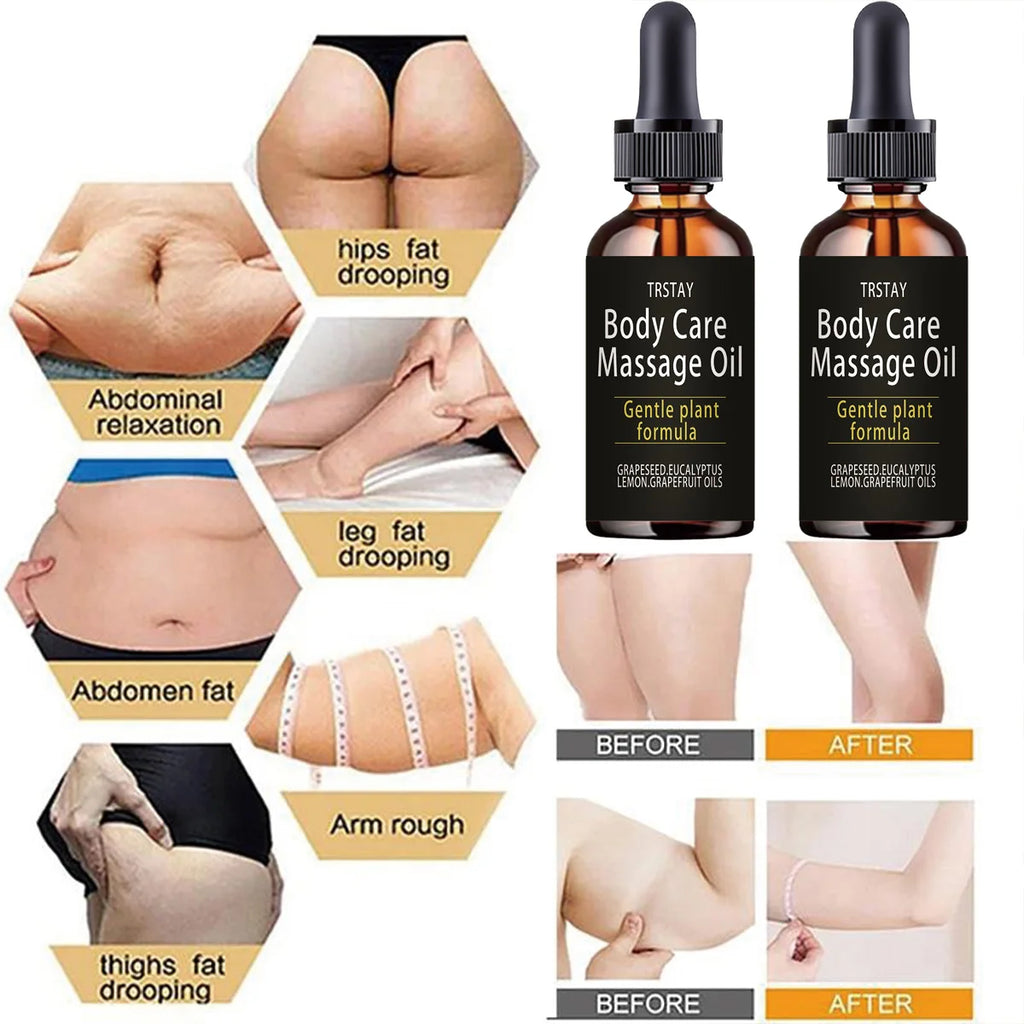 Anti-Cellulite Massage Oil COLLAGEN+STEM CELL INFUSED burning fat, firming the whole body, reducing abdominal weight loss, Oasis Select