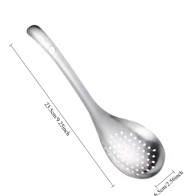 Stainless Steel Strainer Spoon Kitchen Colander Spoon Spoon Filter Strainer Food ScoopPerforated Skimmer Colander Oasis Select