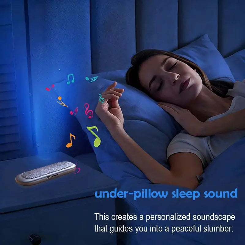 Under Pillow Bluetooth Speaker Bone Conduction Mini Speaker Sleep Music Player With TF Card Slot Sleeping Pillow Speaker For Bed Oasis Select