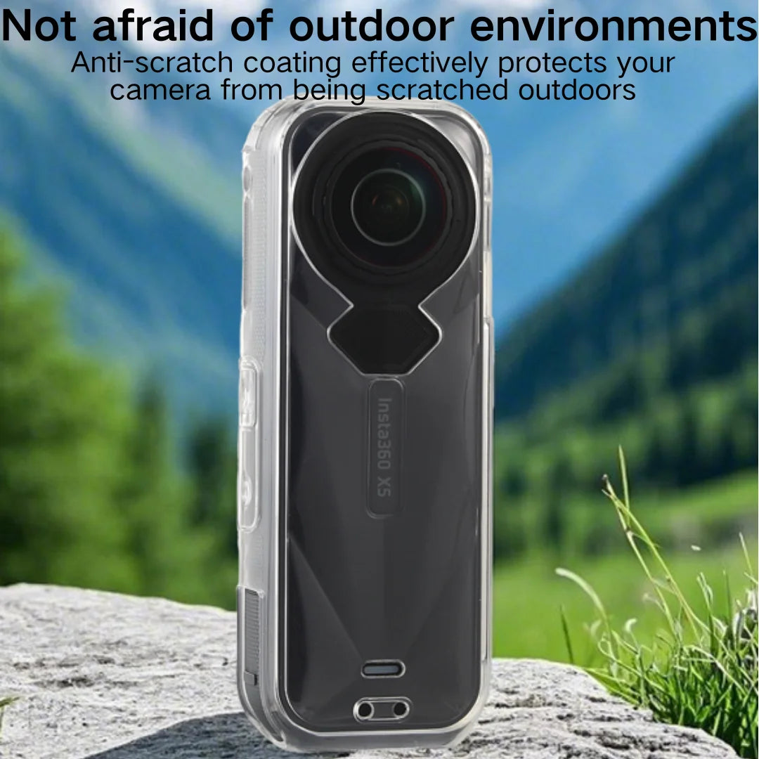 Insta360 X5/X4/X3 Transparent TPU Protective Case & Lens Cover