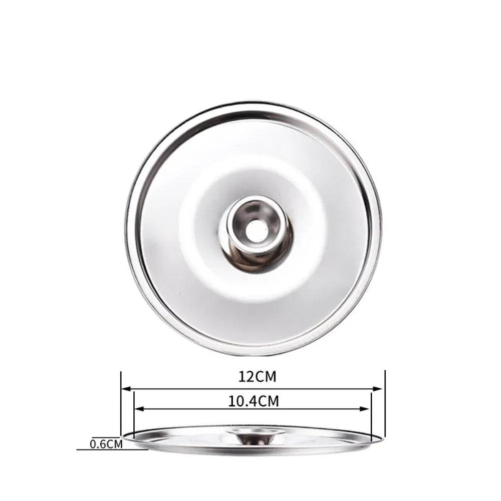 New 10-24cm Round Pot Lid Thicken Stainless Steel Lid Pot Cover Universal Replacement Saucepan Cover Kitchen Supplies Oasis Select 12cm