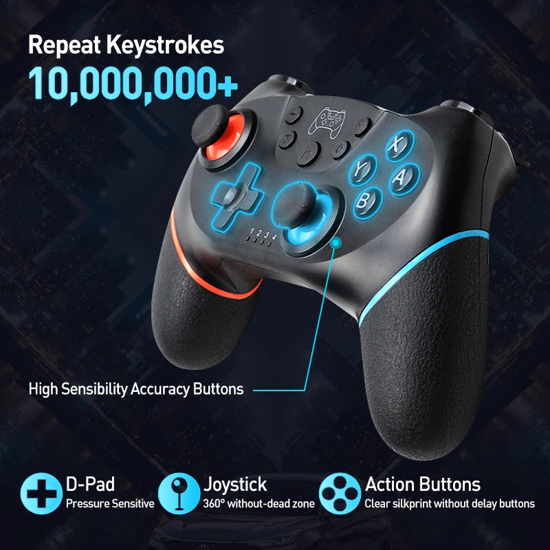 AyeBeau Wireless Bluetooth Gamepad for Nintendo Switch & PC