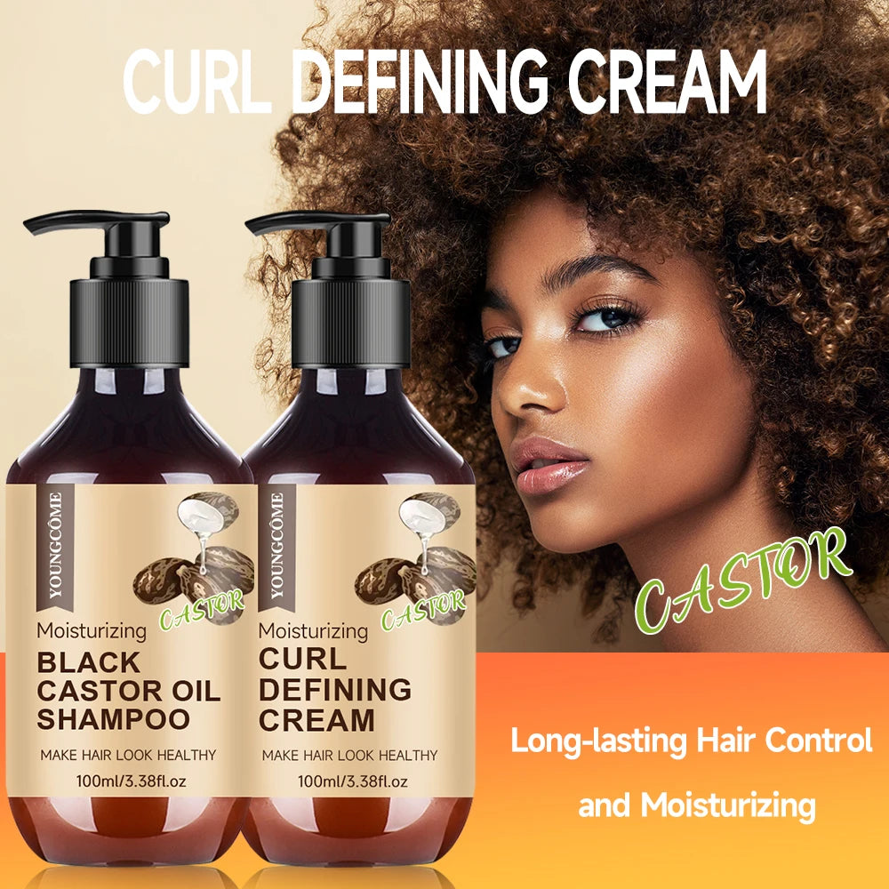 YOUNGCOME Castor Curl Styling Cream – Frizz Control & Loc Gel