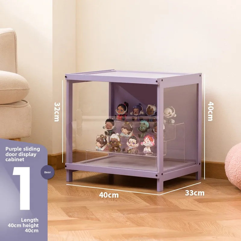 Figure display cabinet Transparent pain cabinet Suitable for Lego model building block Toy doll bag blind box storage rack Oasis Select 40 long doors