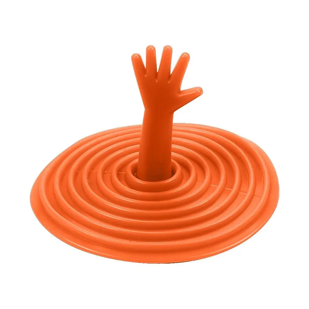 High Quality Silicone Bathtub Stopper Universal Leakage-proof Sink Hair Stopper Deodorization Drain Cover Kitchen Oasis Select Orange