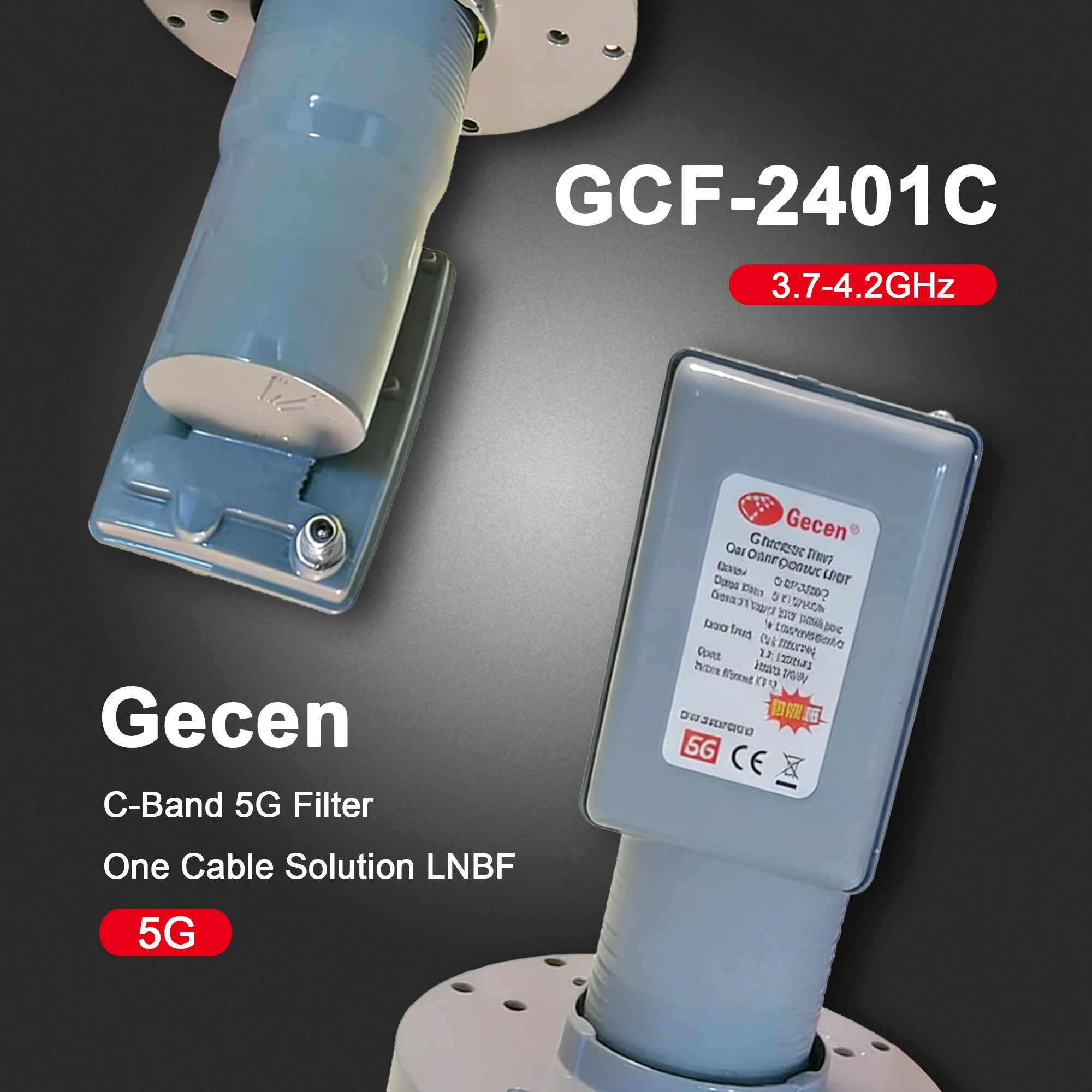 Special Frequency Reducer for Anti-5G Signal Interference Satellite C-Band Dual Local Oscillator High-Frequency Head LNB 5150/57 Oasis Select