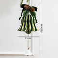 Christmas Honeycomb Bell Ornament – Paper & Velvet Hanging Decor