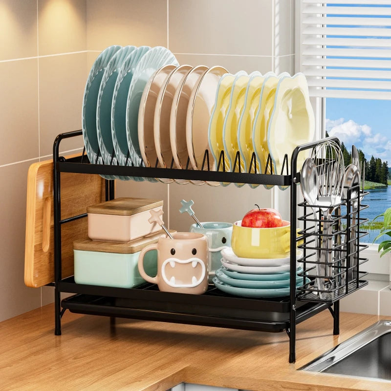 Kitchen Shelf Dish Storage Rack Multifunctional Dish Rack Dish Rack Drain Rack Tableware Oasis Select
