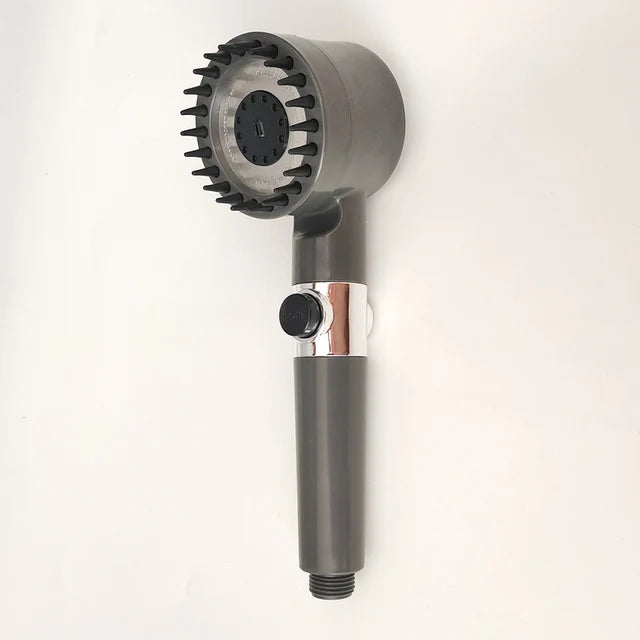 3 Modes Shower Head Adjustable High Pressure Water Saving Massage Portable Filter Shower Head Hook Hose Bathroom Accessories Set Oasis Select Grey Shower
