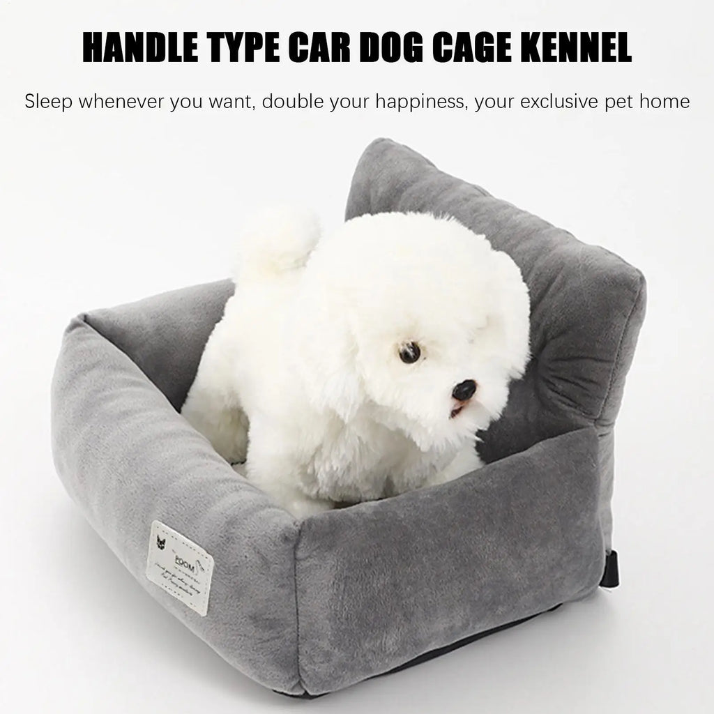 Dog Car Seat Pet Travel Booster Seat with Handle Dog Safety Car Seat Dog Car Bed Dual-Use for Car and Home Travel Carrier Bed Oasis Select