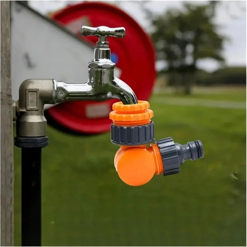 Garden Hose Connector Faucet Adapter for 1/2" & 3/4" Hose Reel Cart Plastic Click-lock Quick ConnectionFor Watering Irrigation Oasis Select