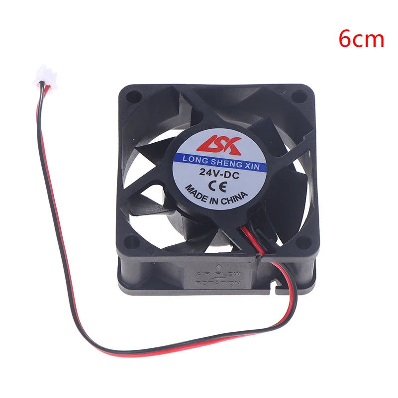 5V/12V/24V Cooling Turbo Fan Brushless 3D Printer Parts 2Pin For Extruder DC Cooler Blower Part Black Plastic Fans Oasis Select 24V 6CM