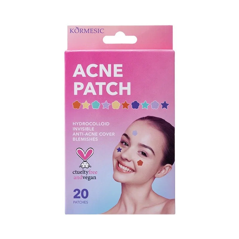 Colorful Star Acne Patches – Pimple & Blackhead Treatment 20pc Acne Patch Treatment Oasis Select