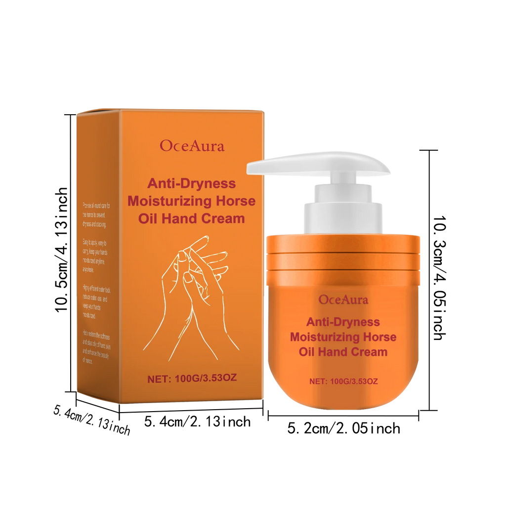 Moisturizing Horse Oil Hand Cream Anti Chapping Hydrating Soften Anti Cracked Soothing Dry Rough Nourishing Brighten Hand Care Oasis Select