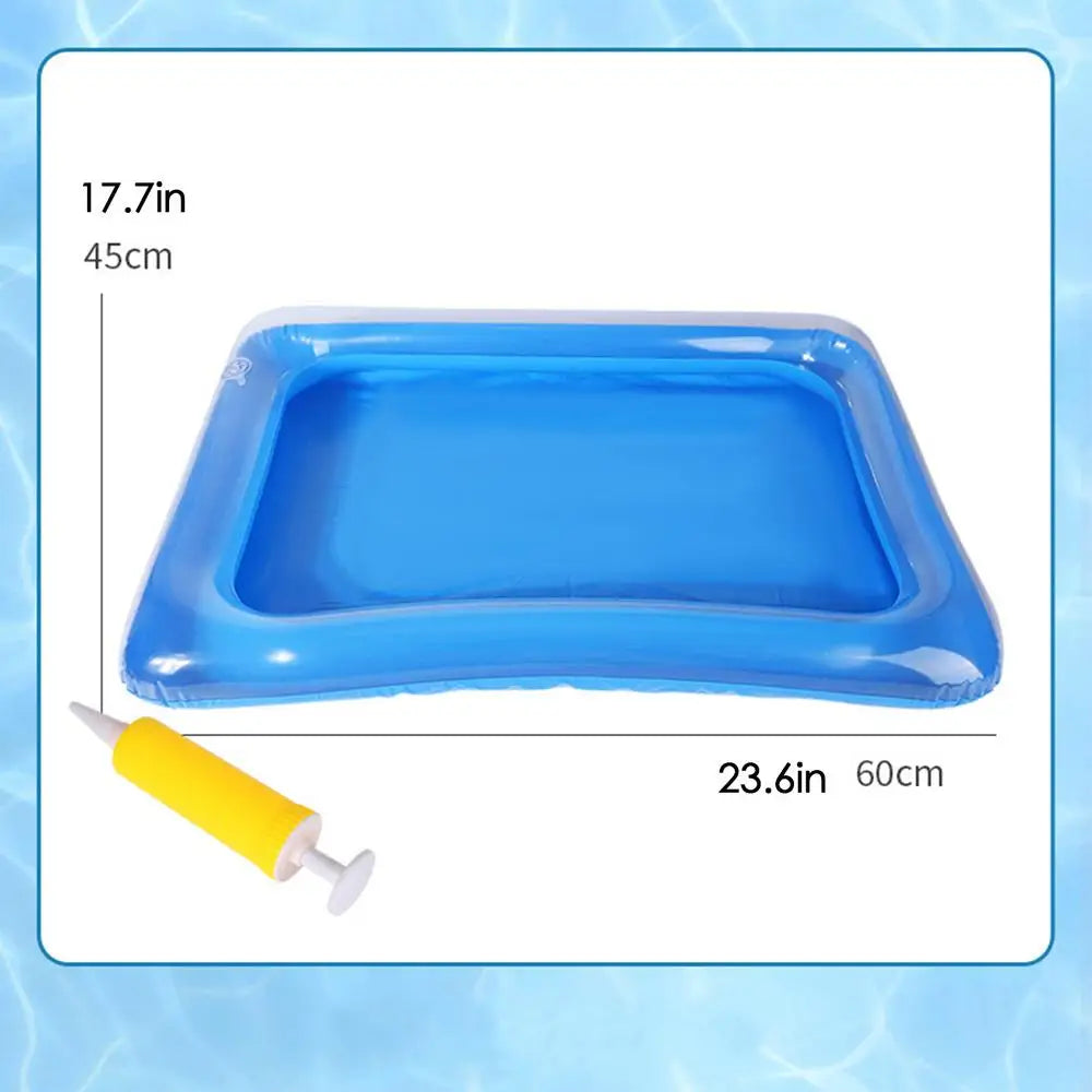 1pc Inflatable Foot Basin Convenient Foot Soaking Bath For Pool Beach Inflatable Foot Wash Basin CollapsiblePool Foot Bath Oasis Select rectangle