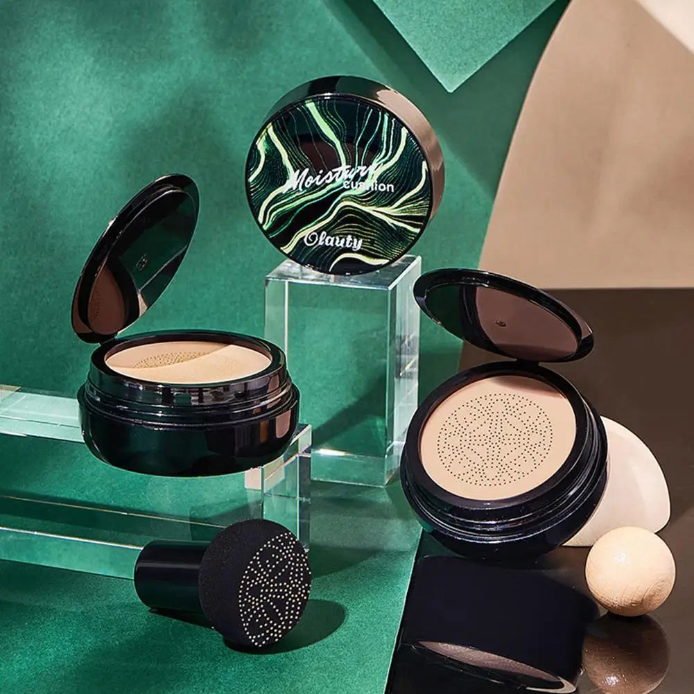 BB CC Cream Face Foundation Concealer Cushion Mushroom Base Waterproof Brighten Makeup Brightening Tone Cosmetics Make up Oasis Select