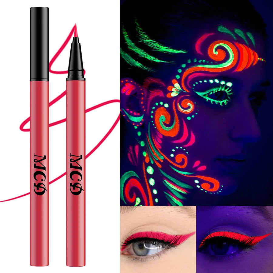 UV Neon Face & Body Paint Pen – 8 Colors, Waterproof
