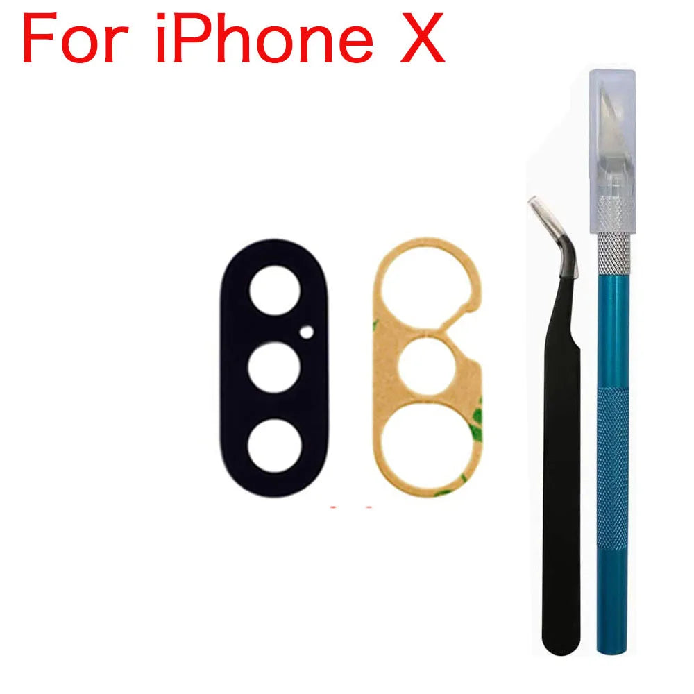 iPhone Back Camera Glass Lens Replacement + 3M Sticker & Tools