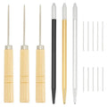 LIKE WISH Hair Rooting Holders Tools Set, DIY Handle Wig Tool Supplies Reroot Rehair Tools Hair Making Accessorie Oasis Select Multicolor