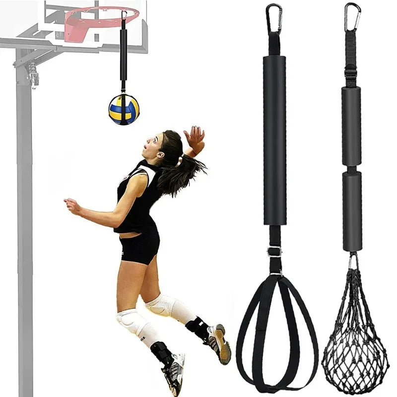 Adjustable Volleyball Spiking Training Belt Solo Serve Practice Equipment Bouncing Rebound Rope for Indoor & Beach Volleyball Oasis Select