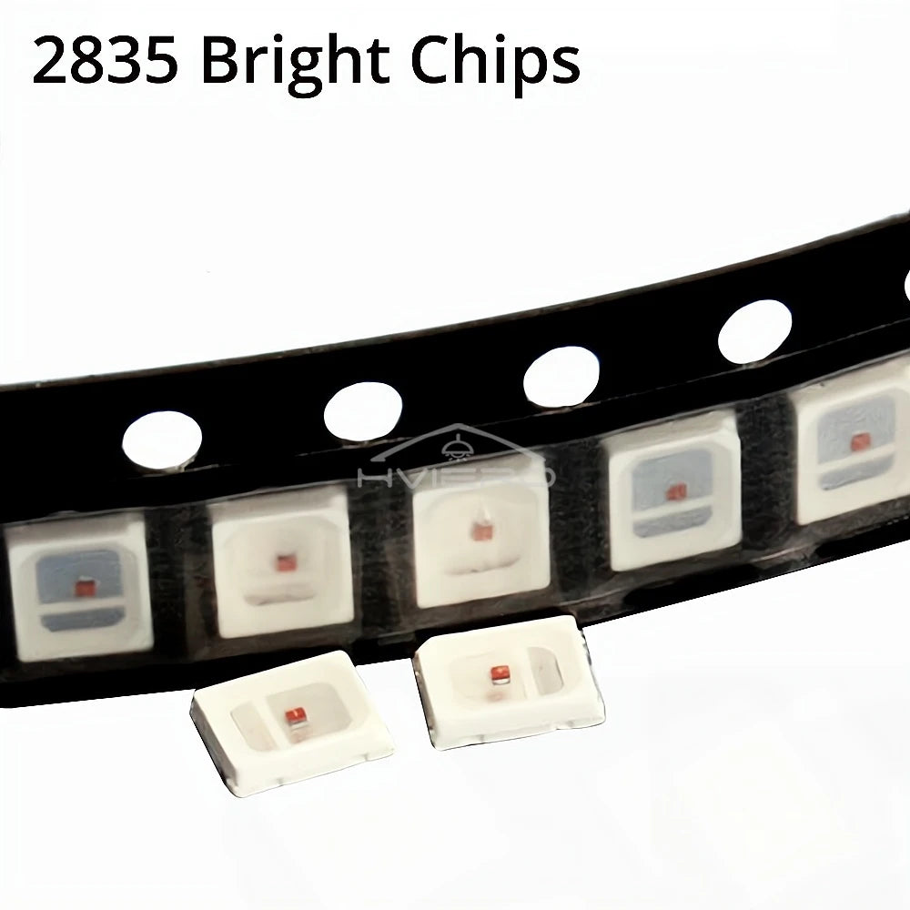100Pcs 2835 SMD LED Chips 0.2W Ultra Bright White DIY LEDs