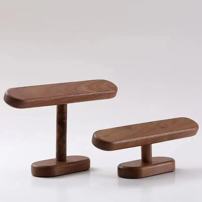 Walnut Watch Bracket Display Holder Jewelry Bracket Chain Anklets Hanger Stand Racks Organizer For Counter Shows Oasis Select