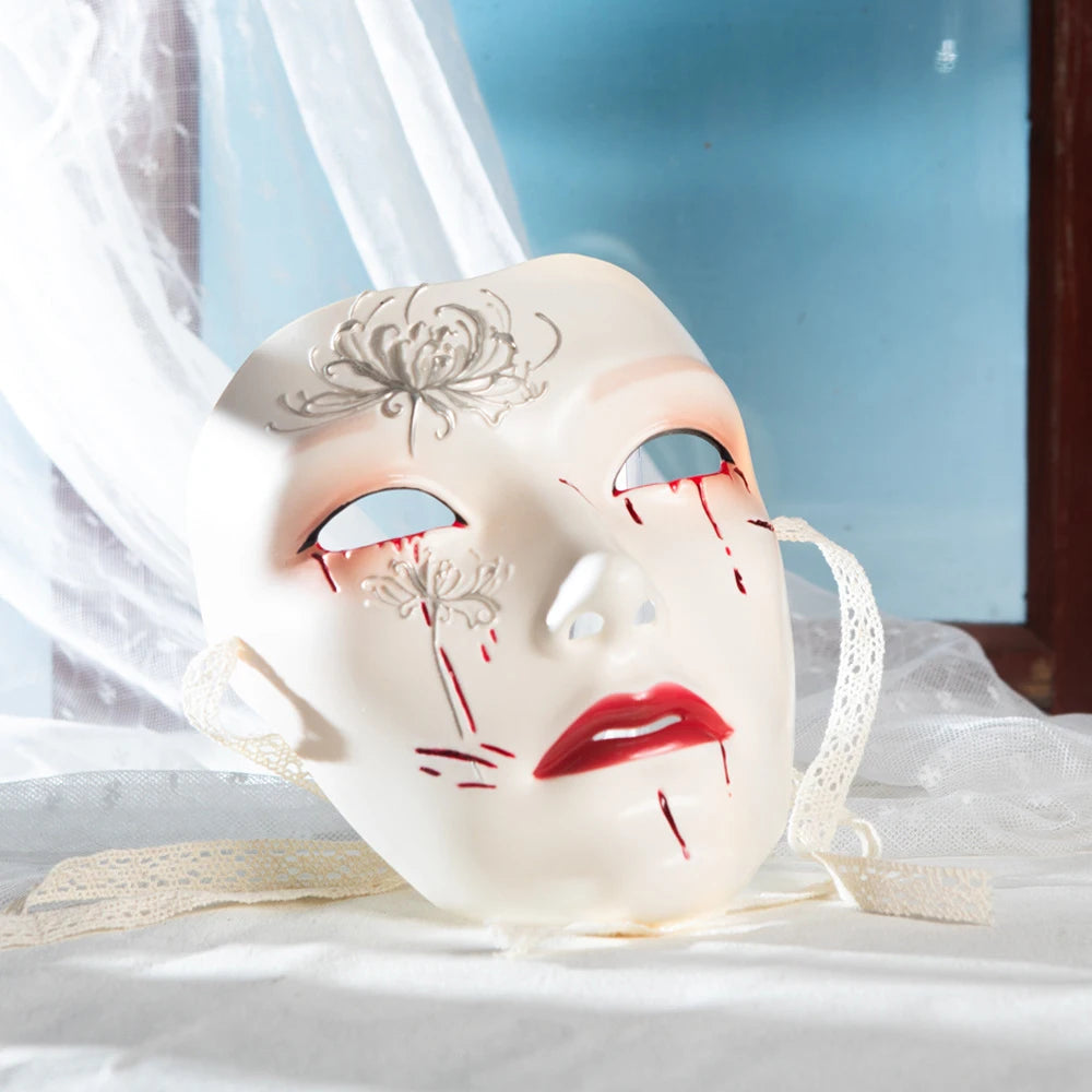 Mask Retro Hand Drawing Fashion Men and Women SameStyle Ancient Style Adult Style Hanfu Props Ball Party Secret Room Accessories Oasis Select