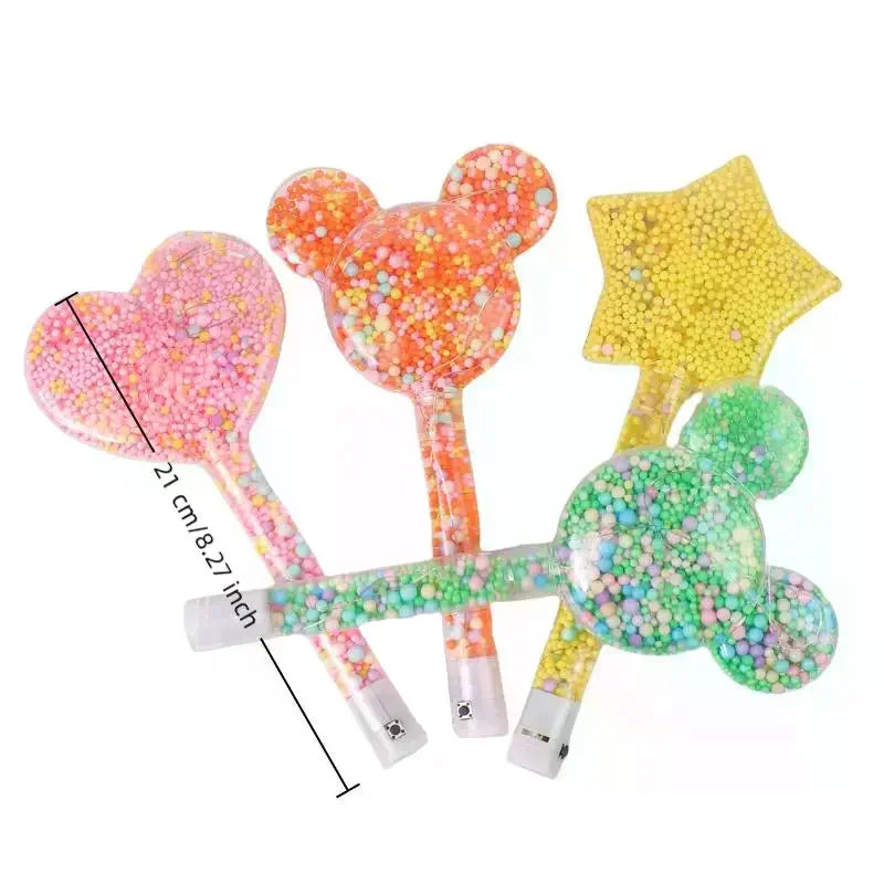 LED Luminous Magic Star Rod Light-up Wand Glow Stick Christmas New Year Party Prop Concert Glowing Stick Birthday Party Supplies Oasis Select