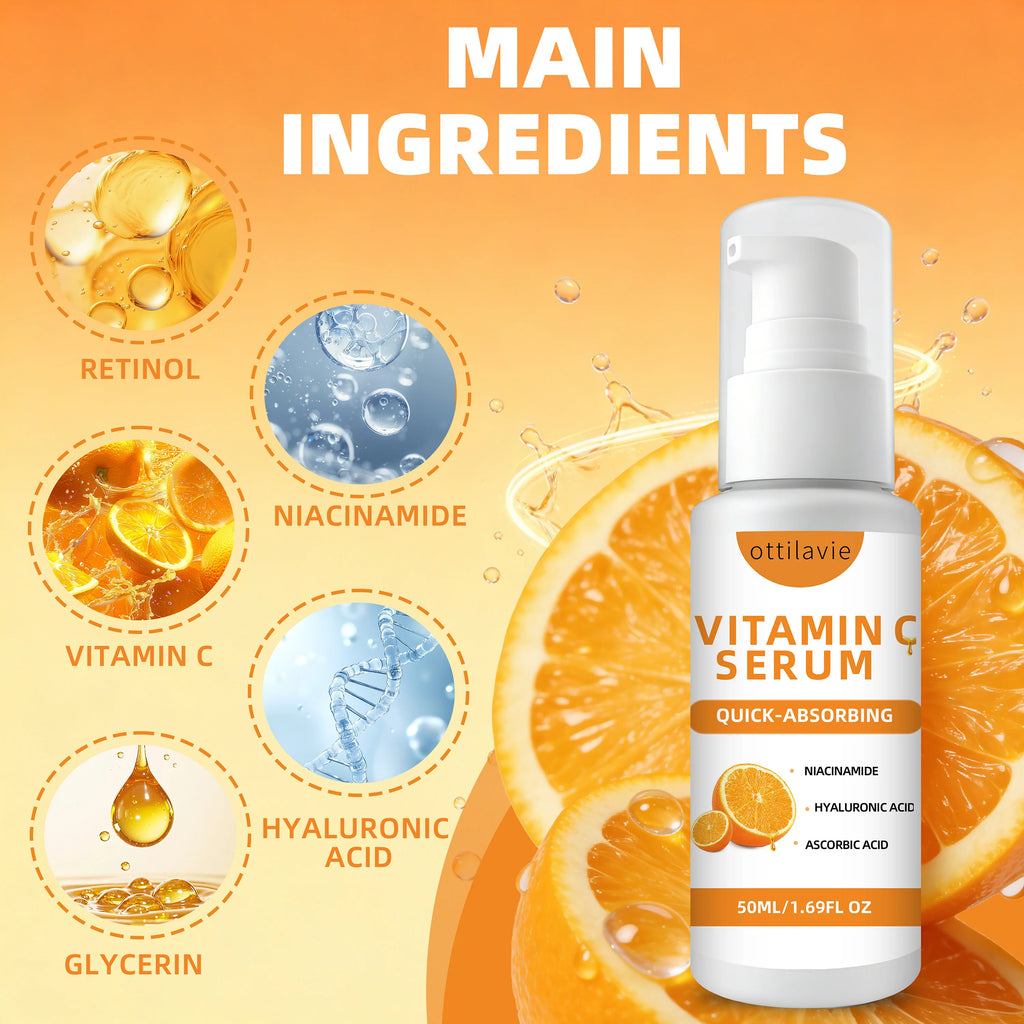 ottilavie Vitamin C Serum – Hydrating Face Serum for Sensitive Skin Vitamin C Face Serum Oasis Select
