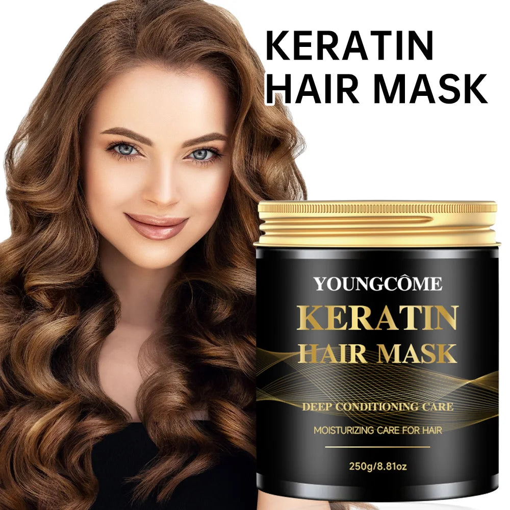 YOUNGCOME Keratin Collagen Hair Mask – Argan Oil, 250g
