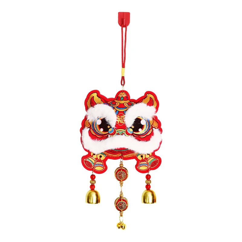 2025 Chinese New Year Lion Awakening Bell Pendant | Snake Year