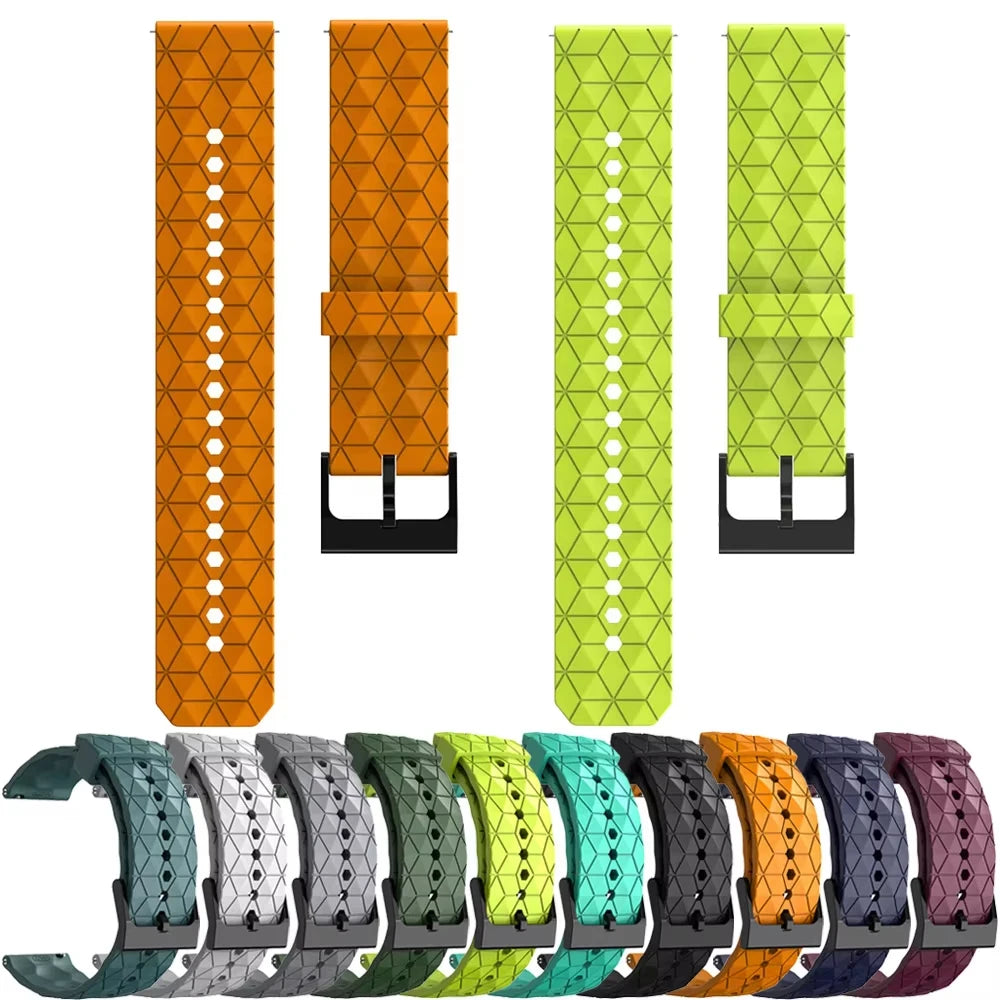 Silicone Watch Band 20mm 22mm – Samsung Huawei Garmin Strap Smartwatch Band Oasis Select