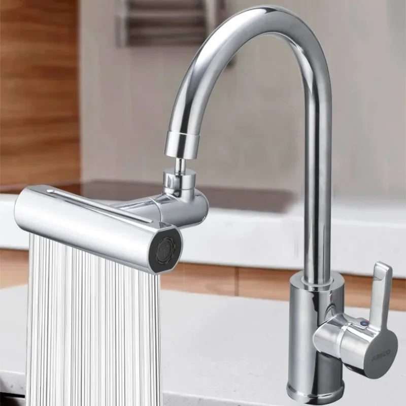Swivel Waterfall Faucet Four-speed Adjustable Faucet Multifunction Swivel Faucet Kitchen Bathroom Basin Splash Spout Oasis Select