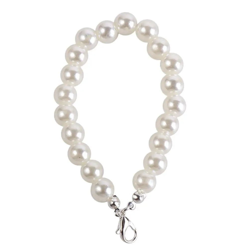 Creative Simple White Pearl Mobile Phone Chain Lanyard For Women Girls Anti-Drop Phone Case Chain Charm Jewelry Accessories Oasis Select Silver